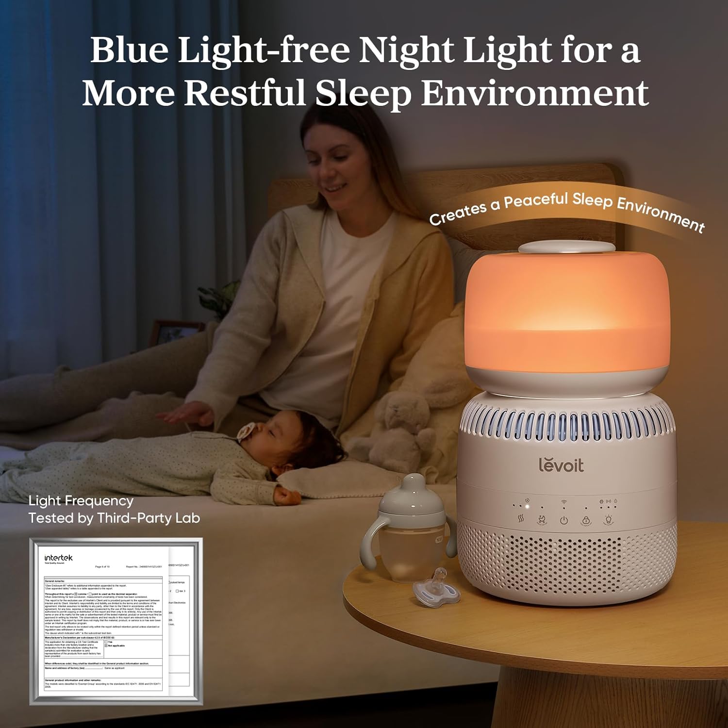 LEVOIT Humidifiers for Bedroom, Quiet (3L Water Tank) Cool Mist Top Fill Essential Oil Diffuser with 25Watt for Home Large Room, 360° Nozzle, Rapid Ultrasonic Humidification for Baby Nursery and Plant