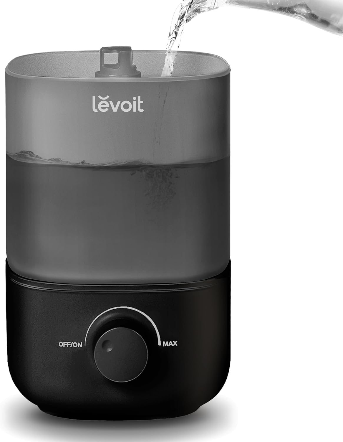 LEVOIT Humidifiers for Bedroom, Quiet (3L Water Tank) Cool Mist Top Fill Essential Oil Diffuser with 25Watt for Home Large Room, 360° Nozzle, Rapid Ultrasonic Humidification for Baby Nursery and Plant