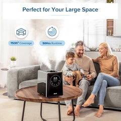 LEVOIT LV600S Smart Warm and Cool Mist Humidifiers for Home Bedroom Large Room, (6L) 753ft² Coverage, Quickly & Evenly Humidify Whole House, Easy Top Fill, App & Voice Control - Quiet Sleep Mode