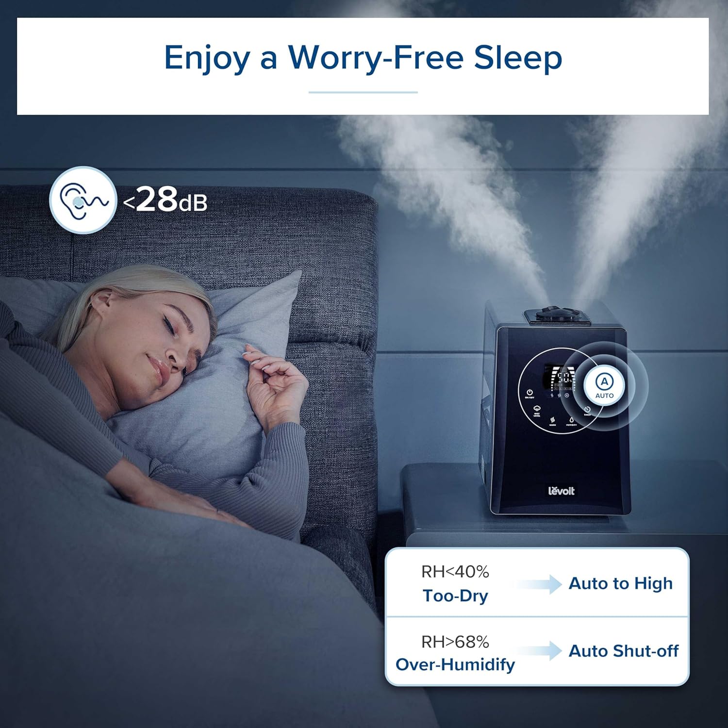 LEVOIT LV600S Smart Warm and Cool Mist Humidifiers for Home Bedroom Large Room, (6L) 753ft² Coverage, Quickly & Evenly Humidify Whole House, Easy Top Fill, App & Voice Control - Quiet Sleep Mode